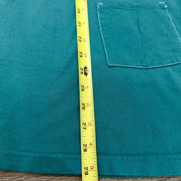 Sweet Blondie Shirt Teal V Neck Rhinestone Studded 90s 80s Wmns OS Made in USA - Picture 8 of 9